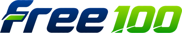 free 100 gaming platform logo